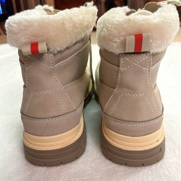 ANJOUFEMME Work Hiking Boots Women Outdoor Ankle Boots Light Khaki Size 8 - Picture 3 of 11